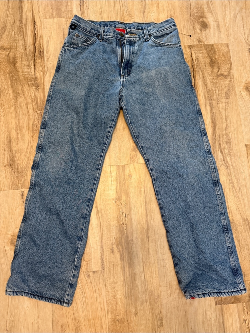 Wrangler Rugged Wear Fleece Lined Straight-Leg Men's Jeans, Size 32 x 30